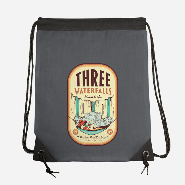 Three Waterfalls-None-Drawstring-Bag-hbdesign