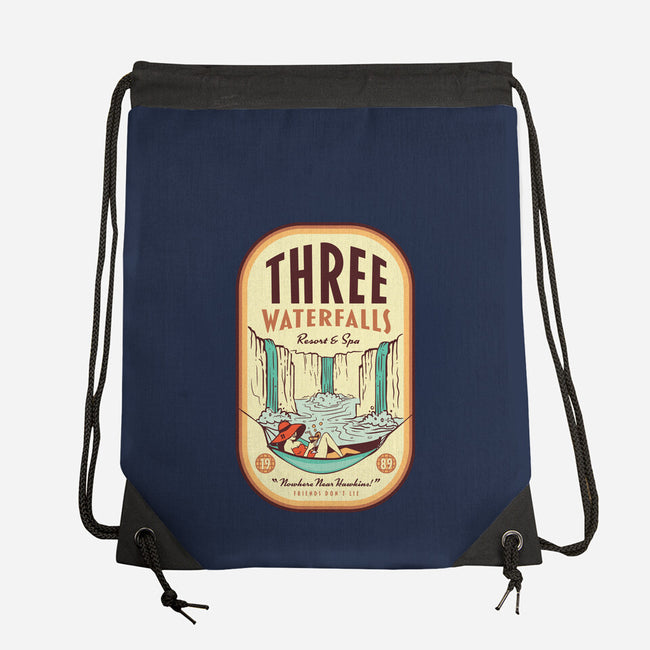 Three Waterfalls-None-Drawstring-Bag-hbdesign