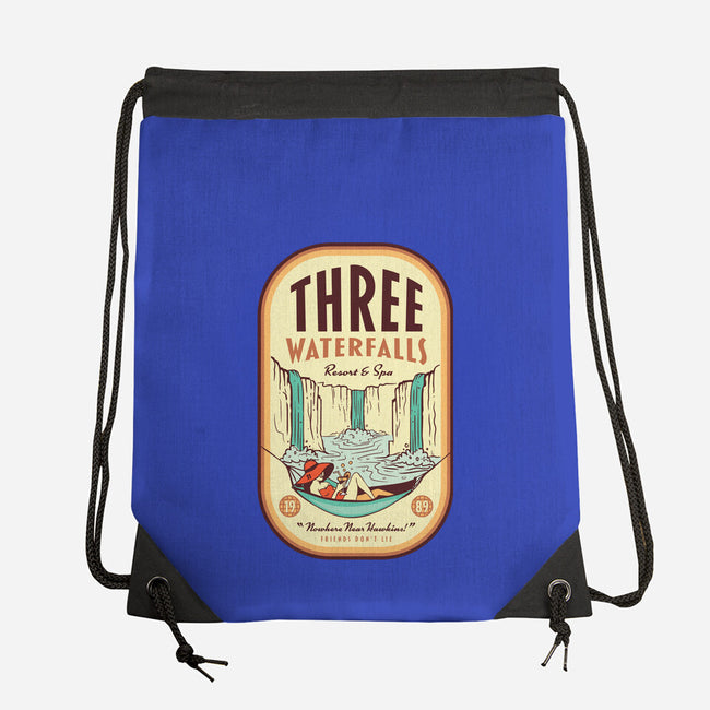 Three Waterfalls-None-Drawstring-Bag-hbdesign