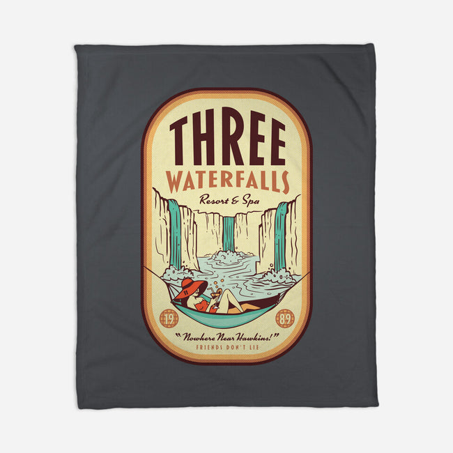 Three Waterfalls-None-Fleece-Blanket-hbdesign