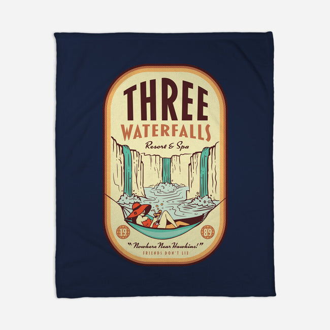 Three Waterfalls-None-Fleece-Blanket-hbdesign
