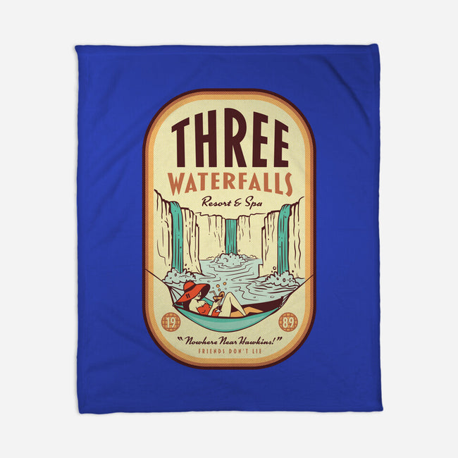 Three Waterfalls-None-Fleece-Blanket-hbdesign
