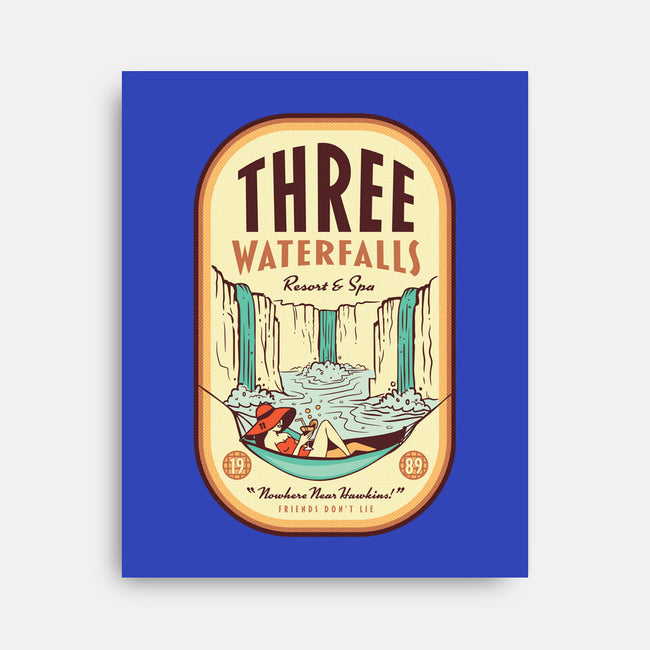 Three Waterfalls-None-Stretched-Canvas-hbdesign