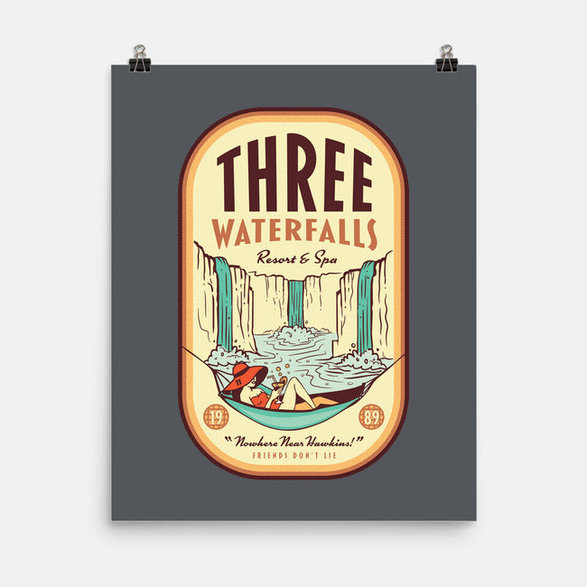 Three Waterfalls-None-Matte-Poster-hbdesign