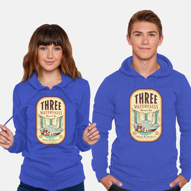 Three Waterfalls-Unisex-Pullover-Sweatshirt-hbdesign