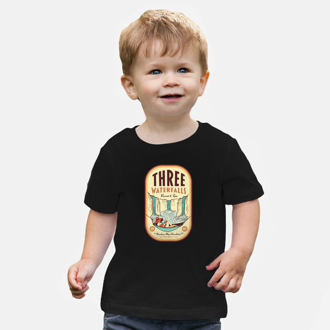 Three Waterfalls-Baby-Basic-Tee-hbdesign