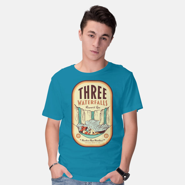 Three Waterfalls-Mens-Basic-Tee-hbdesign