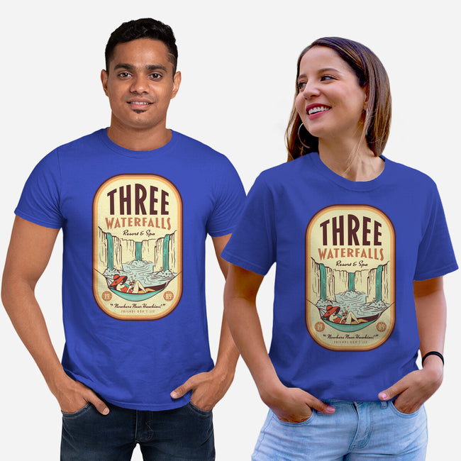 Three Waterfalls-Unisex-Basic-Tee-hbdesign