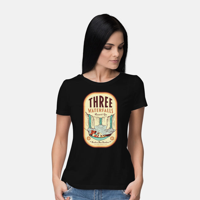 Three Waterfalls-Womens-Basic-Tee-hbdesign