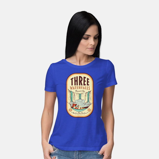 Three Waterfalls-Womens-Basic-Tee-hbdesign