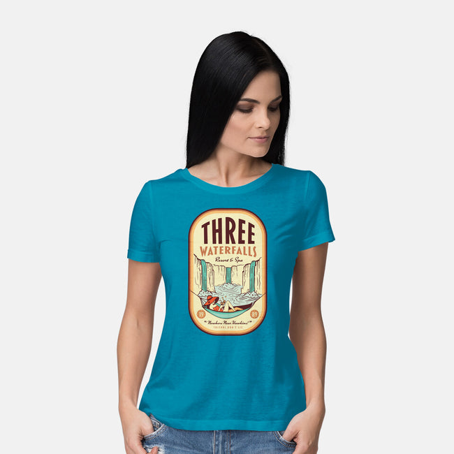 Three Waterfalls-Womens-Basic-Tee-hbdesign