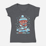Unbearably Cold-Womens-V-Neck-Tee-TechraNova
