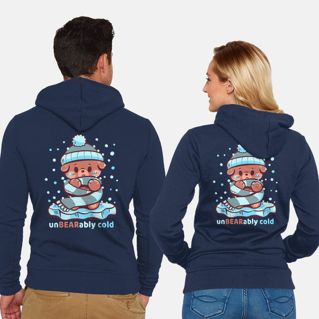 Unbearably Cold-Unisex-Zip-Up-Sweatshirt-TechraNova