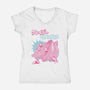 Crazy Bananas-Womens-V-Neck-Tee-Henrique Torres