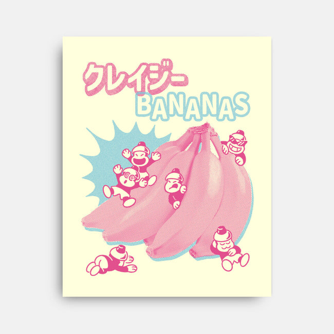 Crazy Bananas-None-Stretched-Canvas-Henrique Torres