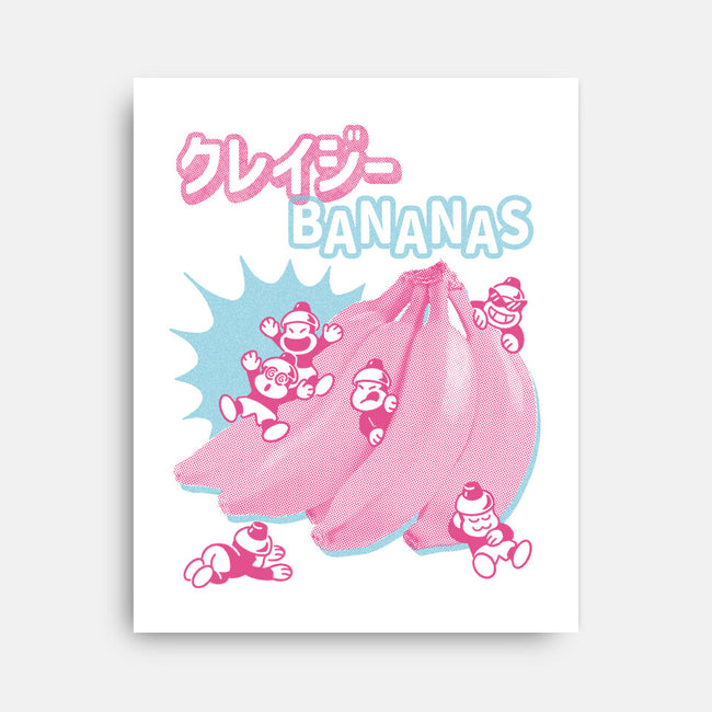Crazy Bananas-None-Stretched-Canvas-Henrique Torres