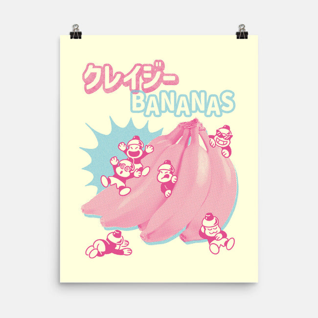 Crazy Bananas-None-Matte-Poster-Henrique Torres