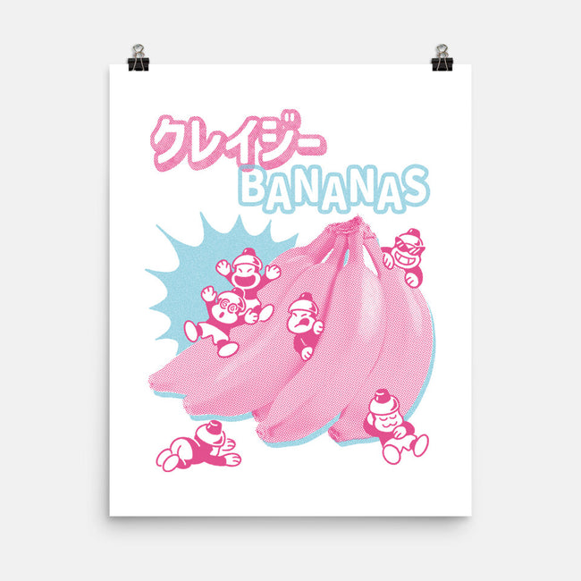 Crazy Bananas-None-Matte-Poster-Henrique Torres