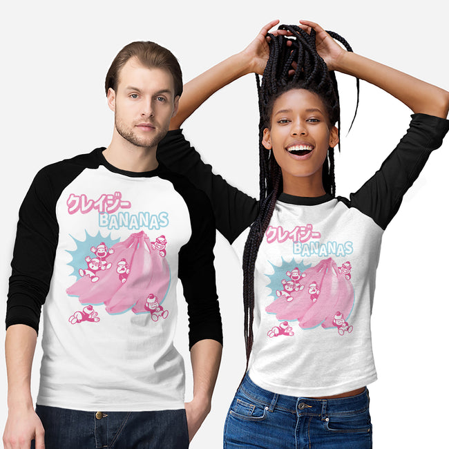 Crazy Bananas-Unisex-Baseball-Tee-Henrique Torres
