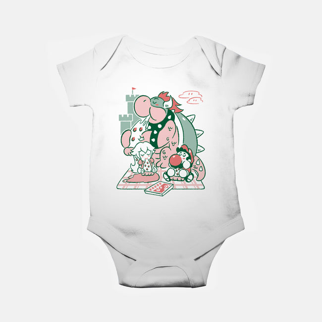 Pizza Break-Baby-Basic-Onesie-Henrique Torres