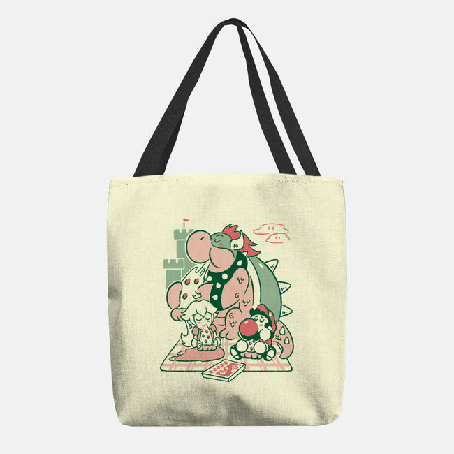 Pizza Break-None-Basic Tote-Bag-Henrique Torres