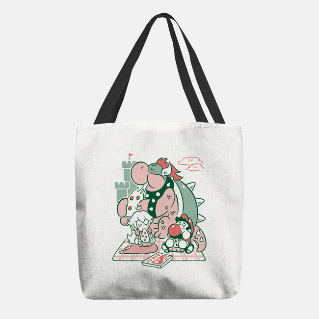 Pizza Break-None-Basic Tote-Bag-Henrique Torres