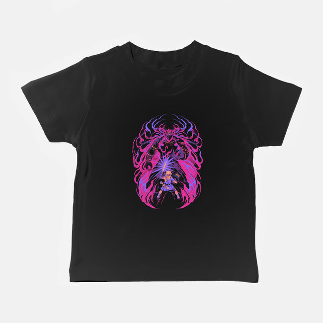 Light Against The Demon King-Baby-Basic-Tee-ilustrata