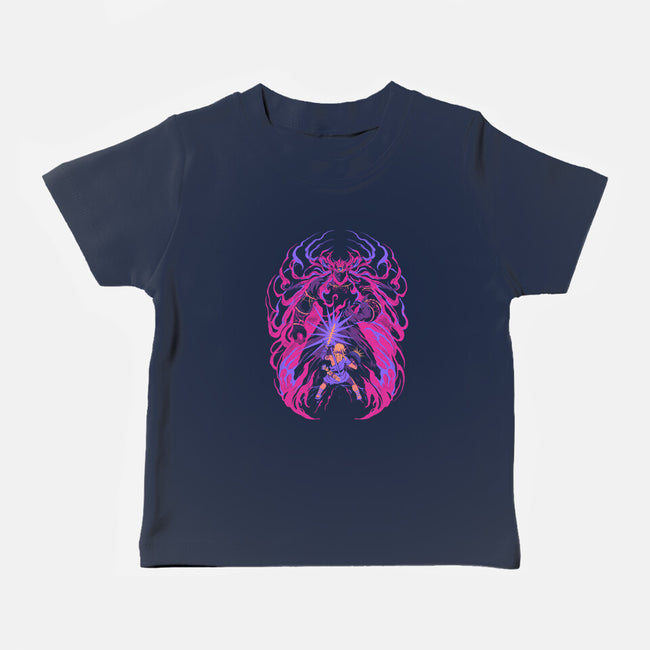 Light Against The Demon King-Baby-Basic-Tee-ilustrata