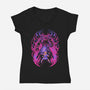 Light Against The Demon King-Womens-V-Neck-Tee-ilustrata