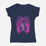 Light Against The Demon King-Womens-V-Neck-Tee-ilustrata