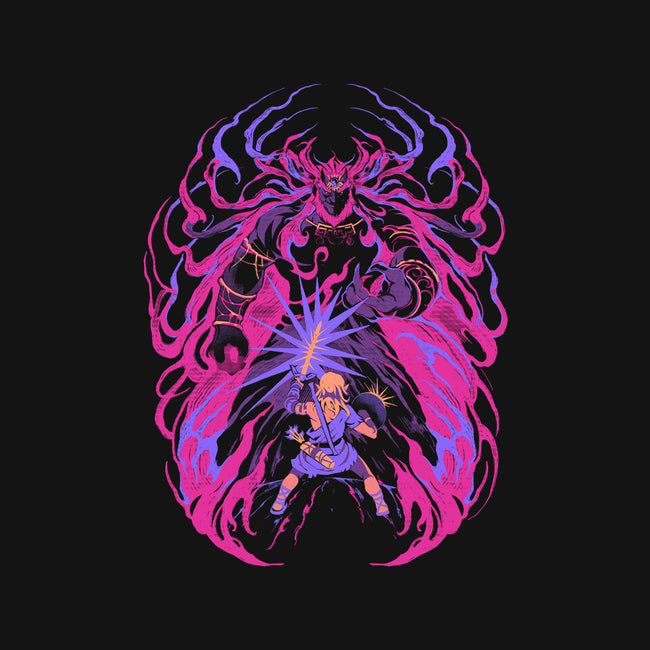 Light Against The Demon King-Mens-Heavyweight-Tee-ilustrata