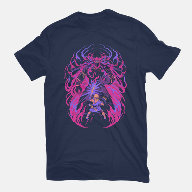 Light Against The Demon King-Womens-Fitted-Tee-ilustrata