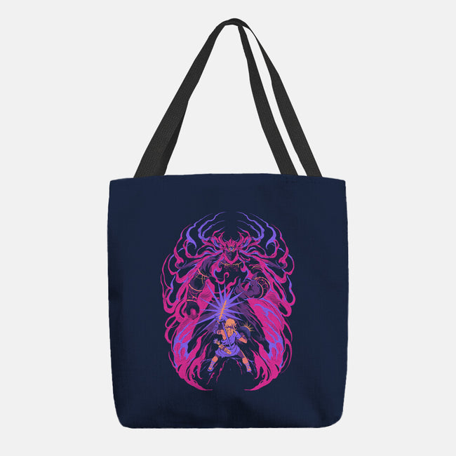 Light Against The Demon King-None-Basic Tote-Bag-ilustrata