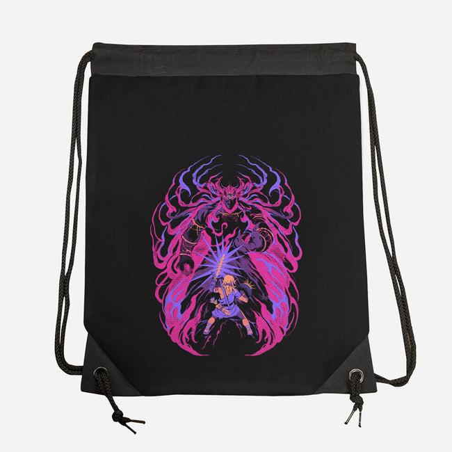Light Against The Demon King-None-Drawstring-Bag-ilustrata