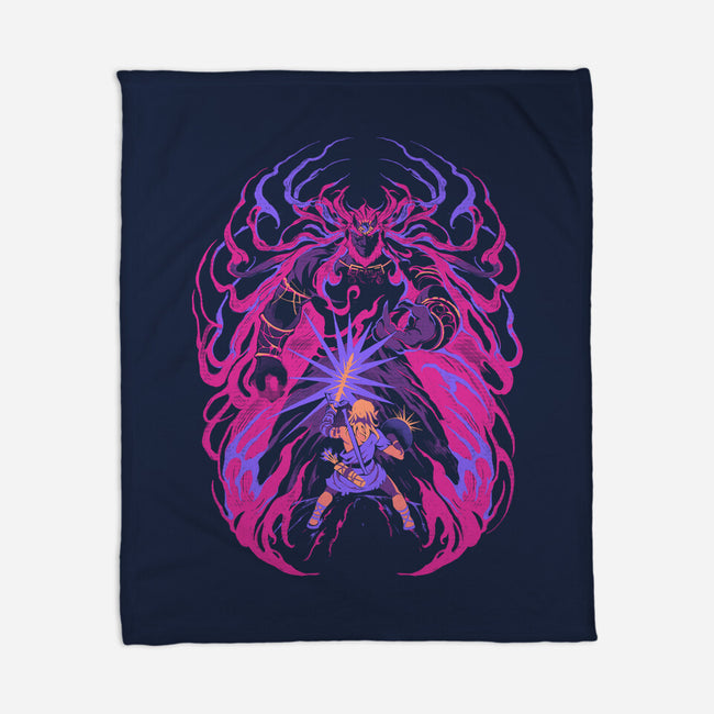 Light Against The Demon King-None-Fleece-Blanket-ilustrata