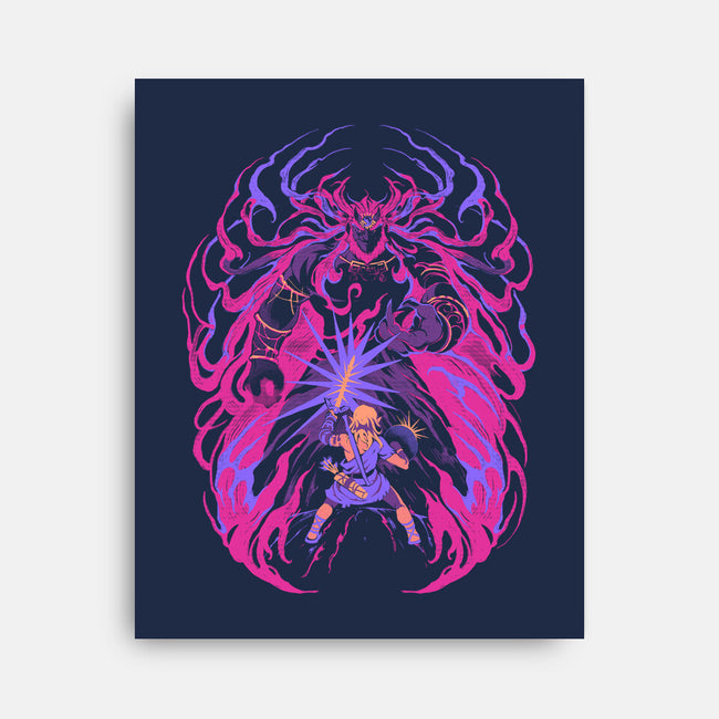 Light Against The Demon King-None-Stretched-Canvas-ilustrata