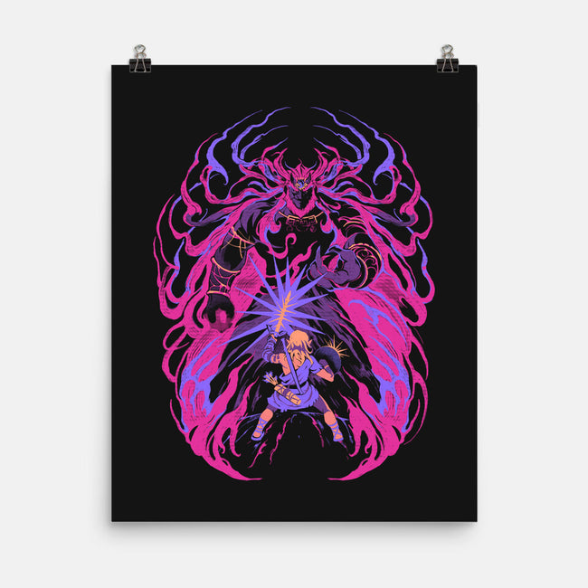 Light Against The Demon King-None-Matte-Poster-ilustrata