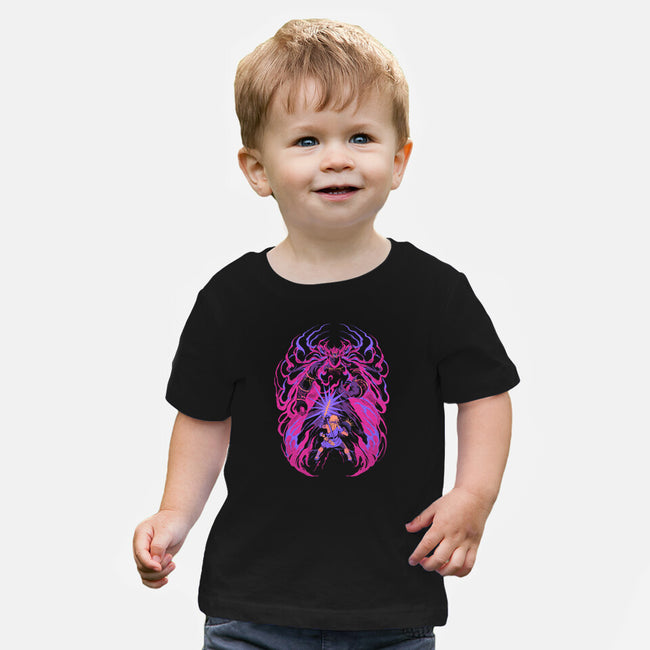 Light Against The Demon King-Baby-Basic-Tee-ilustrata