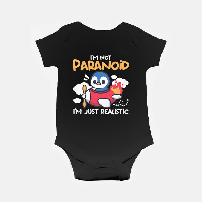 Paranoid Penguin-Baby-Basic-Onesie-NemiMakeit