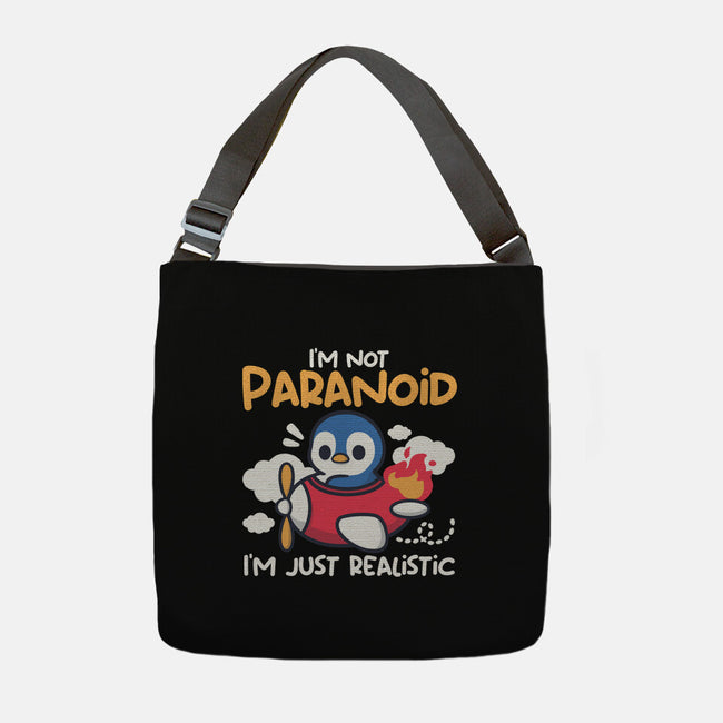 Paranoid Penguin-None-Adjustable Tote-Bag-NemiMakeit