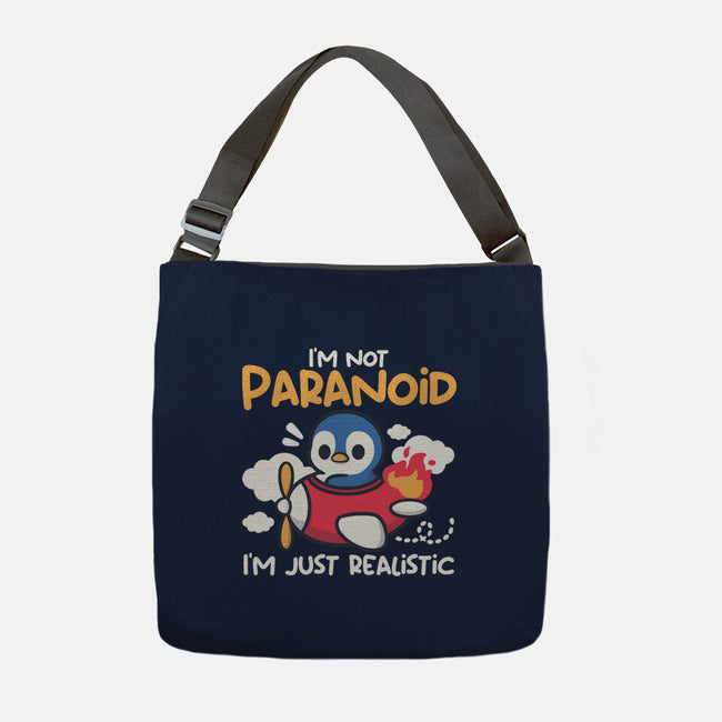 Paranoid Penguin-None-Adjustable Tote-Bag-NemiMakeit