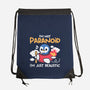 Paranoid Penguin-None-Drawstring-Bag-NemiMakeit