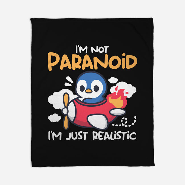 Paranoid Penguin-None-Fleece-Blanket-NemiMakeit