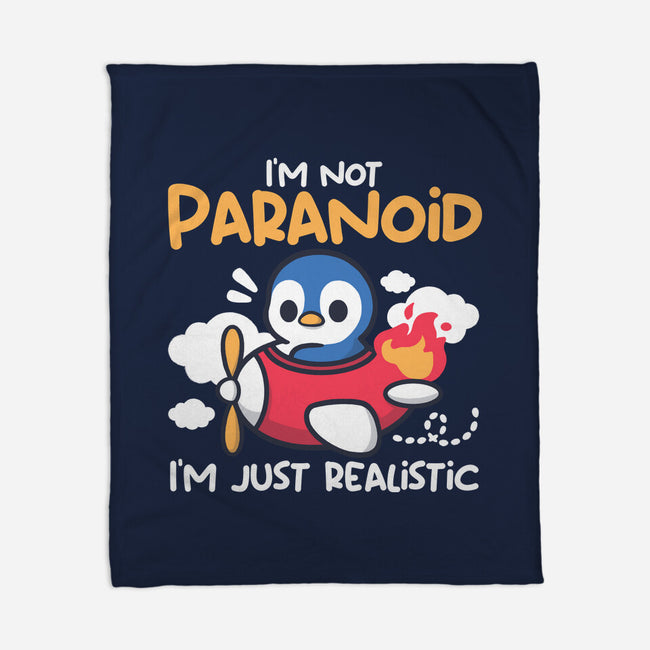 Paranoid Penguin-None-Fleece-Blanket-NemiMakeit