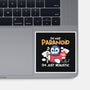 Paranoid Penguin-None-Glossy-Sticker-NemiMakeit