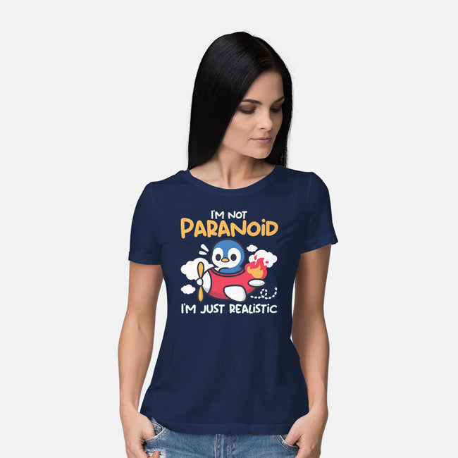 Paranoid Penguin-Womens-Basic-Tee-NemiMakeit
