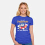 Paranoid Penguin-Womens-Fitted-Tee-NemiMakeit