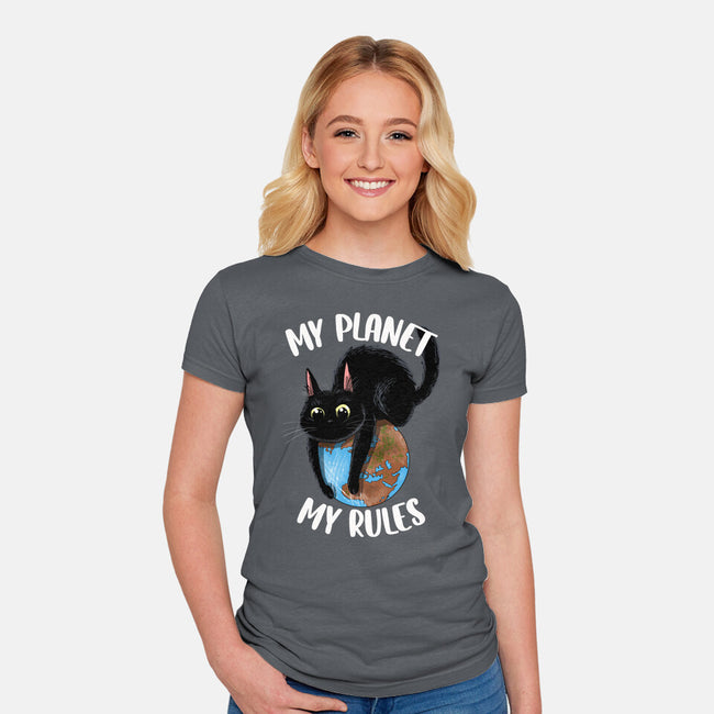 My Rules-Womens-Fitted-Tee-zascanauta