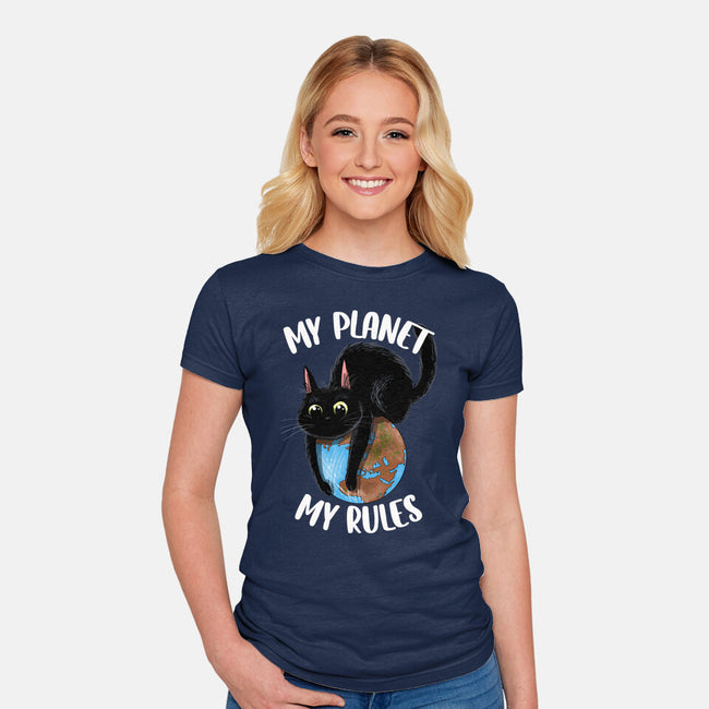My Rules-Womens-Fitted-Tee-zascanauta