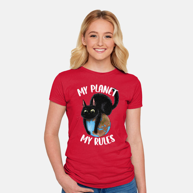 My Rules-Womens-Fitted-Tee-zascanauta